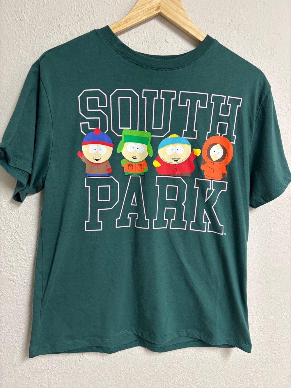 South Park 97 Varsity Jersey Graphic Tee Green M